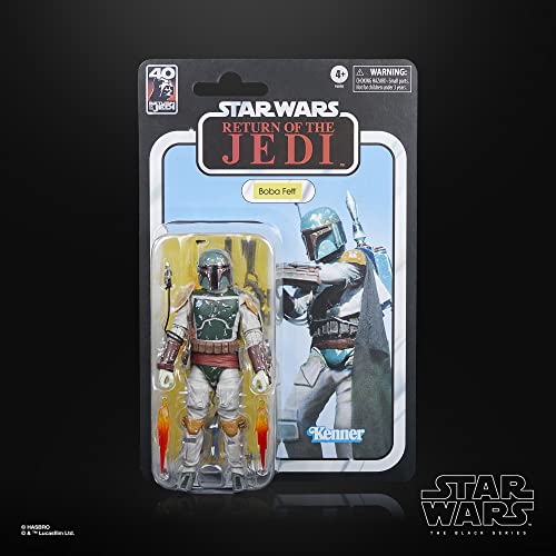 Star Wars The Black Series Boba Fett, 40Th Anniversary Return Of The Jedi 6-Inch Collectible Action Figures, Ages 4 And Up (F6855) #TOP1