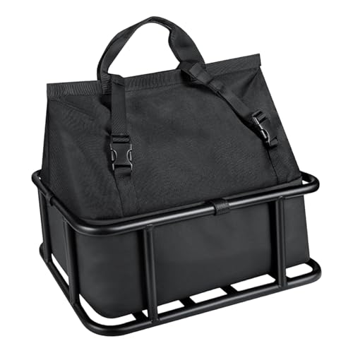 Yunmeryker Pannier Bag Set. Easy to Clean and Weatherresistant. Made of Polyester. Large Capacity for Everyday Rides, Shopping Trips, and Pets, Basket and Bag, Large