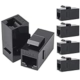 DISEÑO COMPACTO Y MULTIFUNCIONES: El acoplador Rj45 hembra a hembra proporciona una gama completa de soluciones para voz, redes domésticas, oficina doméstica, audio, video y más. El extensor de Ethernet funciona con cualquier placa de pared y panel de conexión en blanco.