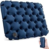 GDREAMT Inflatable Seat Cushion Portable Lightweight Stadium Seat Pad Travel Air Seat Cushion for Long Flights Camping Hiking Bleacher Airplane Stadium Office
