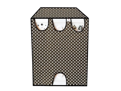 Image of Front Load Fully Automatic Washing Machine Cover for 8.5kg to 10kg | Waterproof & Dustproof Polyester Cover with Zip Closure | Suitable with Samsung, IFB, LG, Bosch & More (67 x 67 x 87 cm)