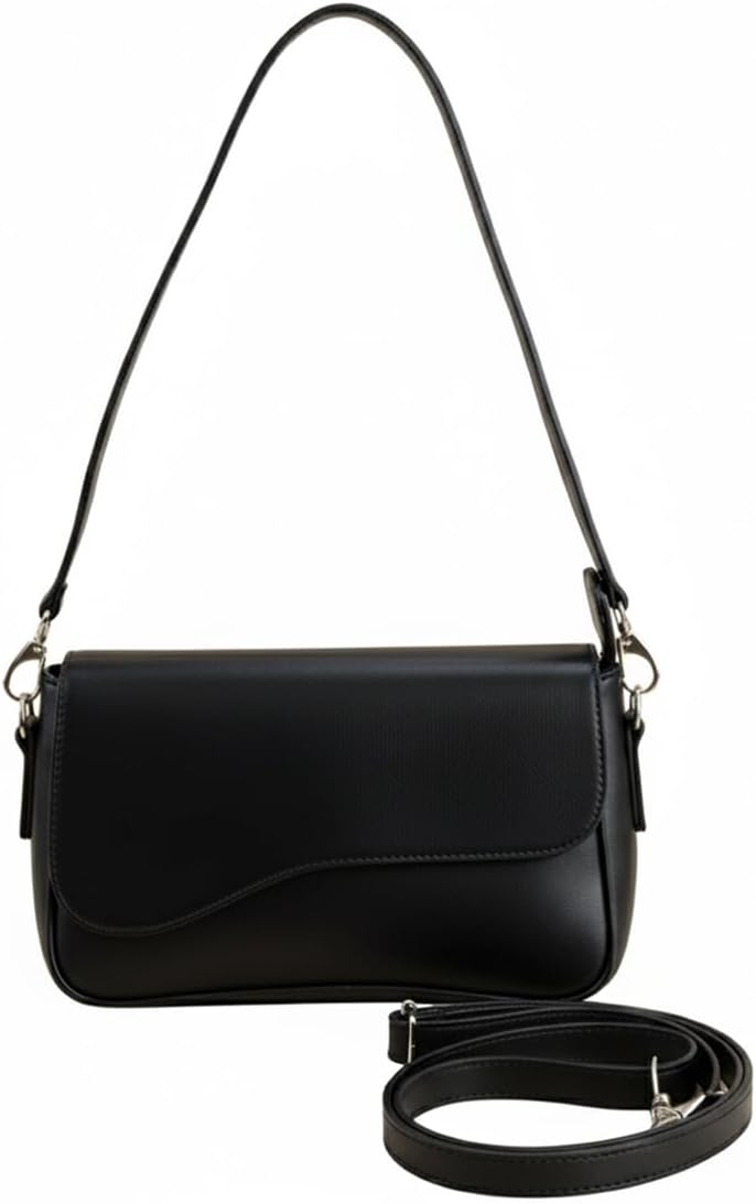 Bolsa Feminina Baguete Transversal Ombro Tiracolo Lisa Gabriela Ribeiro