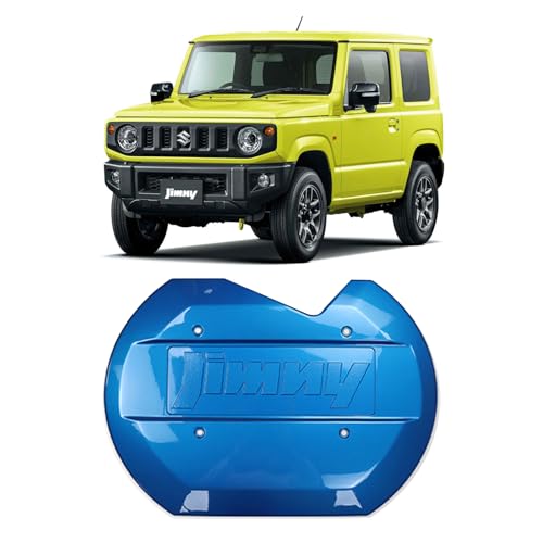 ushilife 新型ジムニー ジムニーシエラ JB64W JB74W タイヤレスカバー リアゲートカバー 背面レスカバー 車両専用(ブルー)