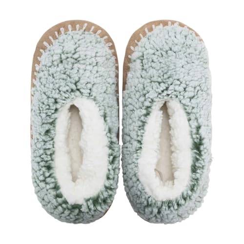 Image of Lemon Ladies' Super Soft Non Slip Grippers Plush Slipper Sock, S /M 5-7