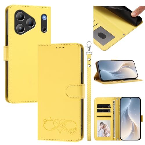 �X�}�z�P�[�X �Ή��@�� for Blackview Wave 7C �X�}�z�P�[�X�y�J�[�h�E�������[�X���b�g�t�� �E�H���b�g�f�U�C�� �t���b�v�X�^���h �����h�~�@�\�zYellow