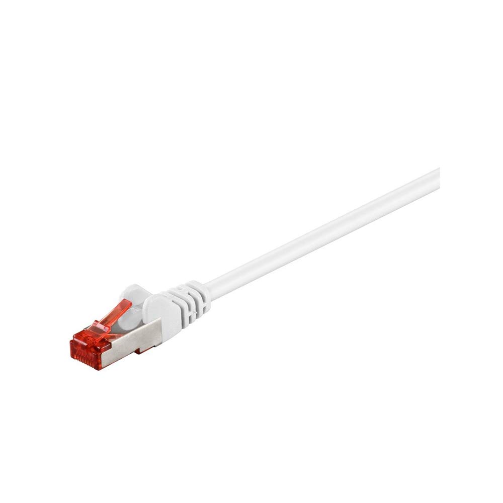 Goobay 93505 CAT 6 Patch Cable, S/FTP PiMF, White, 2m Length