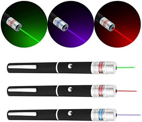 LUCHENG 3 Pack of High Power Green Red Blue Light for Cats/Dog Amusement and Outdoor Adventures