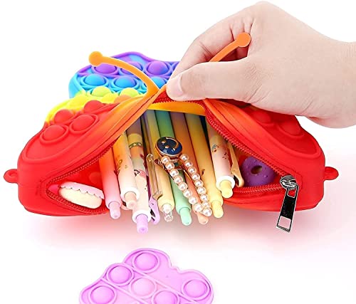 Image of LITTLEMORE Pop it Set (Pack of 3) Jumbo Unicorn Pop it Fidget Toy, Kids Toys, Pop Bubble Fidget Toys Big Size �136 Bubbles - (Multicolor) (As per Availability) (Butterflypurse)