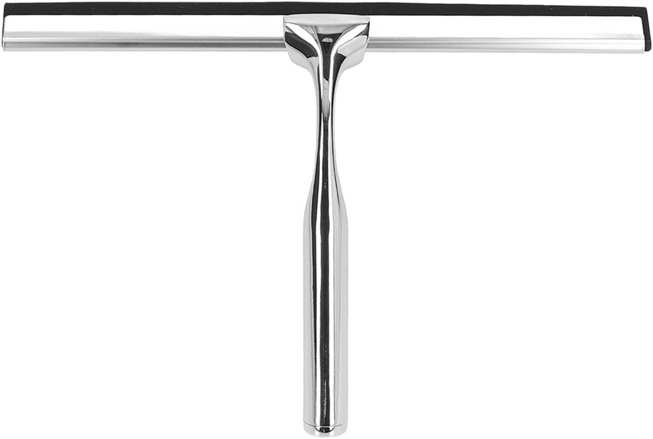 Shower Squeegee for Glass Doors, Shower Squeegee Stainless Steel Office Bathroom Quickly Wipe Water Squeegee for Window for Window, Glass Wall, Mirror, Tile, Shower Door