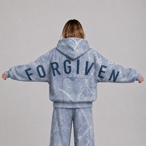 Camo Hoodie for Men Women Forgiven Sweatshirt Edgy Pullover - image 5