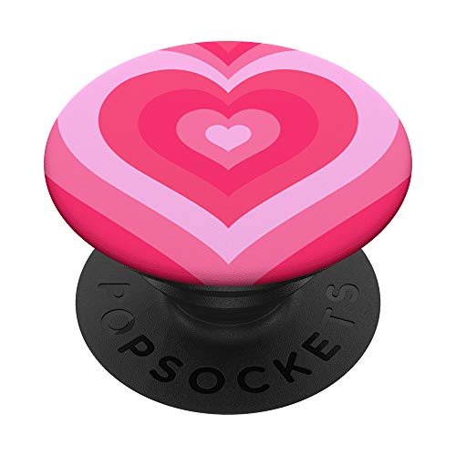 Cute Pink Latte Love Coffee Heart Pattern Stylish Girly PopSockets Swappable PopGrip