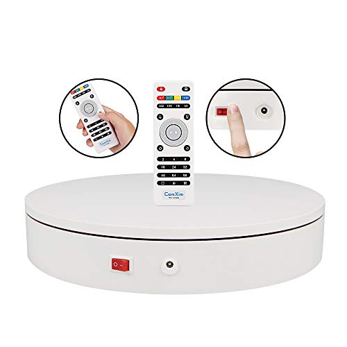 Comxim Professional 360 Degree Photography Turntable For Product Photography, 88Lb Capacity,12.6 In Diameter,Automatic Remote Control Angle ,Speed And Direction #TOP7