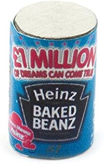MyTinyWorld 2 x Dolls House Minature Can of Heinz Baked Beans