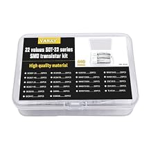 22Values*20Pcs=440Pcs Transistor SOT-23 Kits BC807-25 BC807-40 BC817-25 BC817-40 BC857B BC847C BC846B BC847B BC857C S8550 S8050 SS8050 SS8550 MMBT3906 MMBT3904 MMBT5551 2SC1815 2SA1015 TL431A