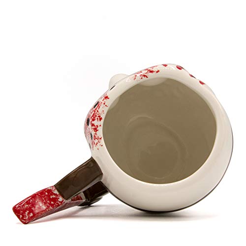 Silver Buffalo Warner Bros Friday The 13Th Jason Mask With Knife Ceramic Coffee 3D Sculpted Mug, 1 Count (Pack Of 1), Multicolor, 20 Fluid Ounce. #TOP1