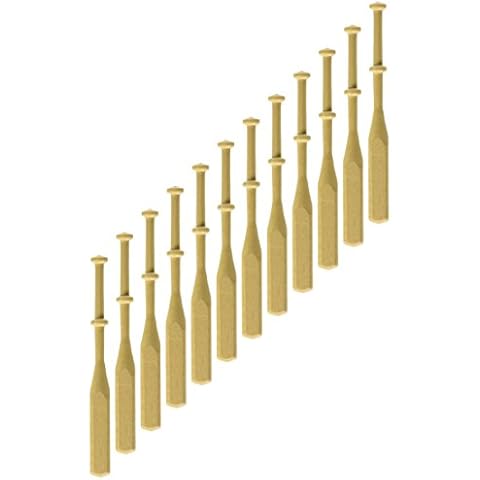 Lacis 3/8-Inch by 4-Inch Square Lace Bobbins Hardwood, Pack of 24 Cover