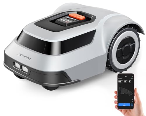 ANTHBOT Pion Robot Tagliaerba da giardino - 1000㎡, con Max 180m Filo Perimetrale, Mappatura...