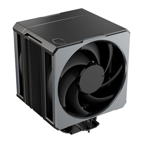 Cooler Master Hyper 612 APEX CPU Air Cooler, Dual Mobius 120 PWM Fan, Superconductive Composite 6 Copper Heat Pipes, 159mm Tall, Sleek Top Cover, AMD Ryzen AM5|AM4, Intel LGA 1851|1700 Brackets