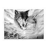 wolf poster Jeder Kunstdruck wird mit ganz viel Liebe und Zeit hergestellt. Spruch als absolut hochwertiger FineArt Kunstdruck mit tiefstem Schwarz und Weiß.