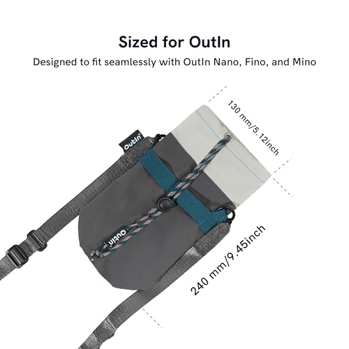 OutIn Sling Pocket - Compacte & Duurzame Crossbody-tas voor Dagelijks Gebruik, Waterbestendig Etui voor Nano/Fino/Mino, Canyon Green - Afbeelding 3