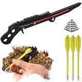 Piaoyu Folding Slingshot for Adults, Dual-Emitter System with Ammo Balls and Arrow, Tactical Slingshot with Picatinny Rail, Rubber Bands, Hunting Sling Shot for Outdoor Practice