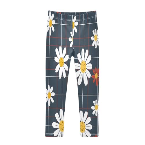 Toddler Girls Leggings Printed Yoga Pants Leggings Flower Seamless Pattern Daisy for Kids