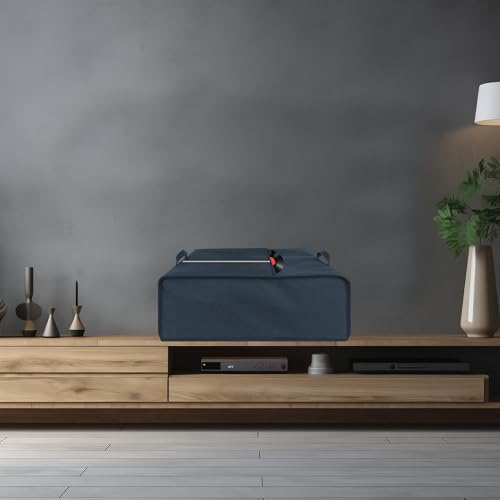 Kingshion Turntable Dust Cover, Record Player Protective Case Compatible with Audio-Technica AT-LP60X and AT-LP60XBT Turntable Record Player Protector, Dust and Scratch Proof - Dark Blue