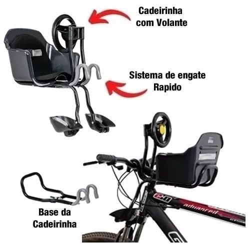Cadeirinha Bicicleta Aro 26 Diant Flexbike Volante