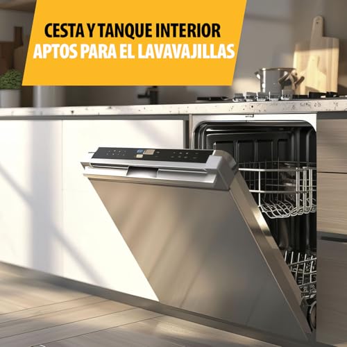 Miniatura 6 de Tristar Freidora, 3l, Zona Fría, Termostato Ajustable Hasta 190 C, Partes Aptas Para Lavavajillas, Ventana, Almacenamiento De Cable, Protección Sobrecalentamiento, Diseño Compacto, Fr-9327