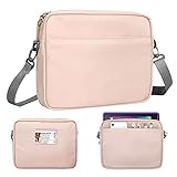 Capaciadad Grande - El bolsillo exterior puede organizar los objetos pequeños que lleves para guardar tus archivos, cables USB, ratón, bolígrafos, etc.