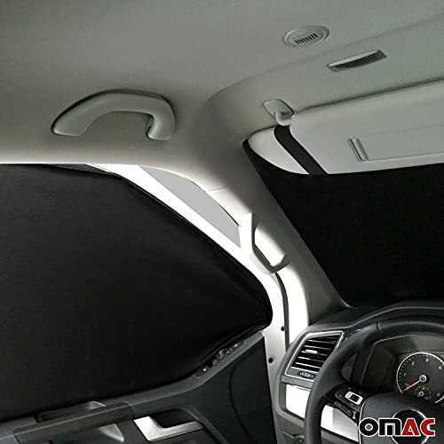 Rideaux pare-soleil magnétique Ford Tourneo Custom anti-chaleur noir luxe