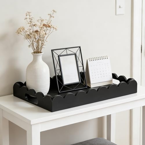 Hanobe Decorative Tray for Coffee Table: Serving Tray Decor with