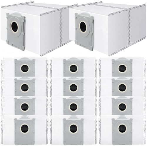 Image of 14Pcs Activated Dust Bags,Compatible with Ecovacs Deebot X8 Pro Omni/T50 Pro Omni/T80 Omni/X9 Pro Omni/Yeedi S14 Plus Robot Vacuum, 3.5L Large Capacity Disposable Replacement Bag