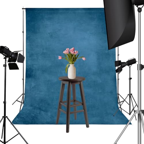 Fondo Vintage Azul 5x7ft para Fotografía miniatura 2