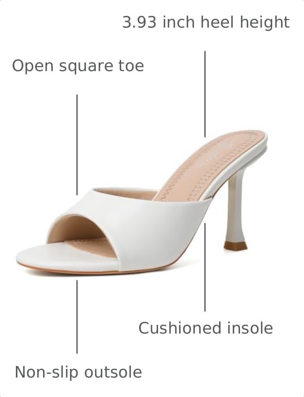 Image of Mostrin Kitten Heels for Women Round Toe Heels With Bow Vintage Mules Sexy Slip on Stiletto Backless Sandals for Party Daily