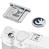 NEEWER X100V X100VI Hot Shoe Hot Shoe Cover and Shutter Caps Set, Cold Shoe Cover with Shutter Release Photography Accessories Compatible with Fujifilm X100V X100VI, Silver, CA110