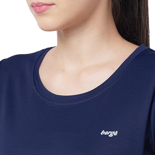 Image of berge' Ladies Polyester Dry Fit Western Shirts & Tshirts for Women, Quick Drying & Breathable Fabric, Gym Wear Tees & Workout Tops|Half Sleeve T-Shirt|Running Tshirts for Women
