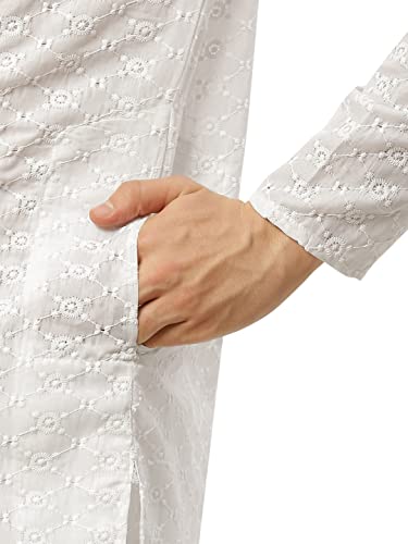 Image of Jompers Men's Embroidered Straight Kurta Pyjama Set.