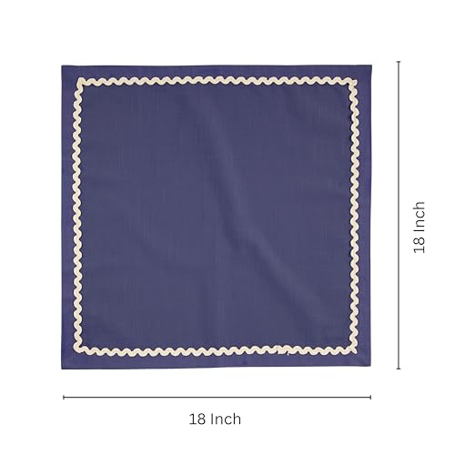 Servilletas de tela de algodón Navy pack 6 miniatura 6