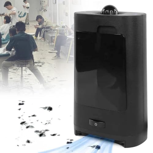 HYUIO Touchless Stationary Vacuum, 1400W Professional Hairdressing Salon Vacuum Barbershop Electric Trash Can with Sensors, High Efficiency Filtration, Bag-Less Canister