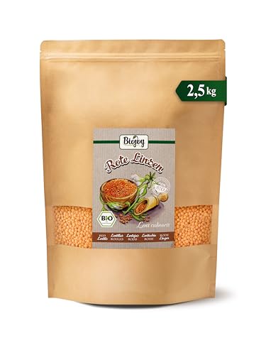 Biojoy BIO-Linsen rot (2,5 kg), getrocknet und ganz, ohne Zusätze