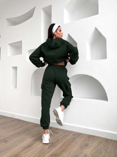 Image of KOTTY Women's Fleece Tracksuit | Comfortable Winter Coordset with Joggers & Hoodie | Soft Workout Wear for Walking, Trekking & Gym