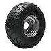 2 Pack 16x8-7 Go Kart Tire & Wheel Assembly 16x8.00-7 ATV Street Tyre - 3 Bolt Tubeless Road Tire for 70cc 110cc 125cc ATV, UTV, Quad, Buggy, Taotao, Coolster, Kazuma, Coleman Mini Bike - 7 Inch Wheel