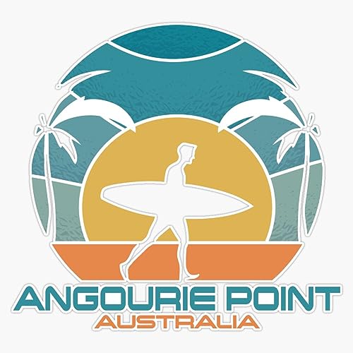Angourie Point - Top 10 Surf Break - Yamba NSW Australia Vinyl Sticker Waterproof Decal Laptop Wall...