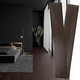 Peel and Stick Floor Tile，36×6in，Peel and Stick Flooring Easy to Install，Self Adhesive Waterproof, Scratch Proof for Rental Houses, bedrooms, Kitchens (36, Chocolate, 36 x 6 inches)