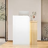MINGRUIYU Wood Reception Desk,...