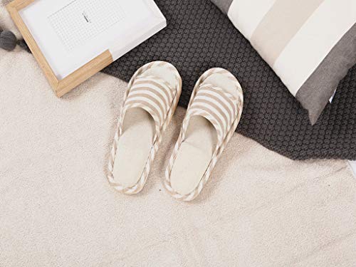 Open Toe House Slippers Soft Cotton Indoor Shoes