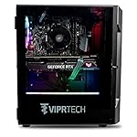 ViprTech Rebel 4.0 Gaming PC - AMD Ryzen 7 (4.1Ghz Turbo), RTX 4060 8GB, 32GB DDR4 3200, 1TB NVMe SSD, VR-Ready, Streaming, WiFi BT, RGB, Win 11 Pro, Prebuilt Desktop Computer Black - Image 3