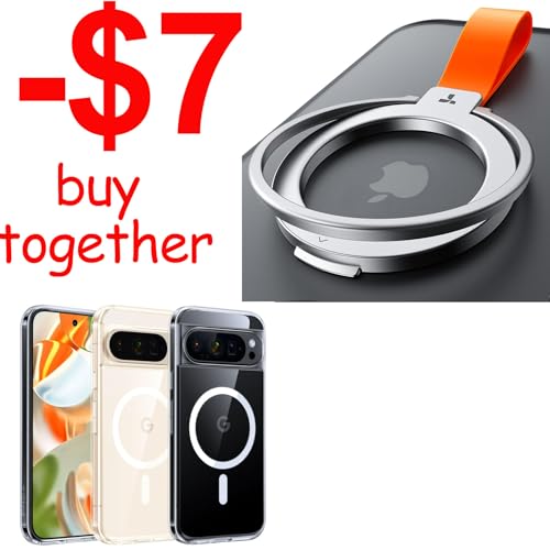 TORRAS Pixel 9 XL Magnetic Case & Magnetic Phone Grip Ring Holder Kickstand
