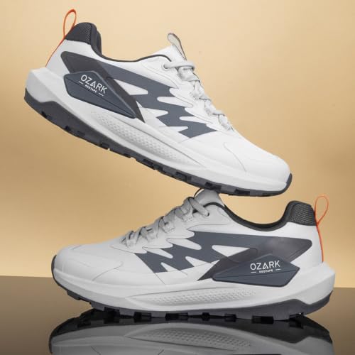 Image of Ozark Green and Black Trail Running Shoes for Men | Low-Cut Outdoor